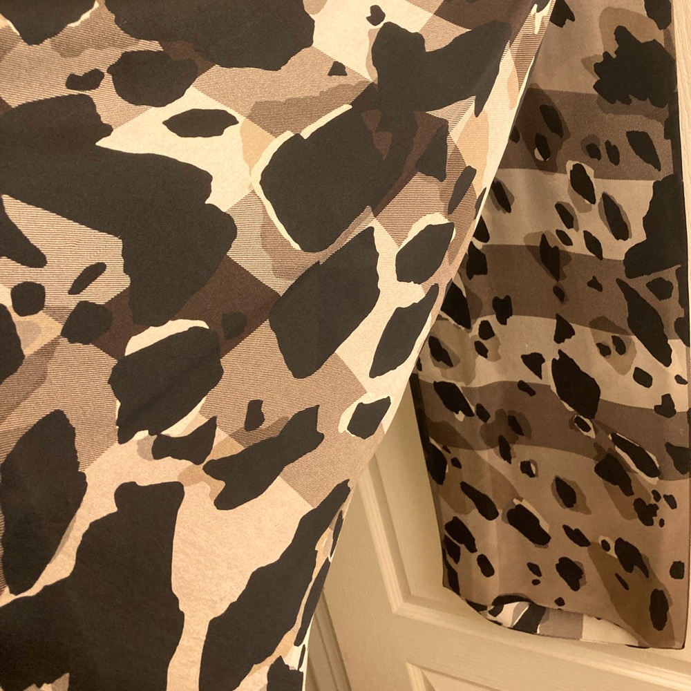 Burberry animal print silk scarf